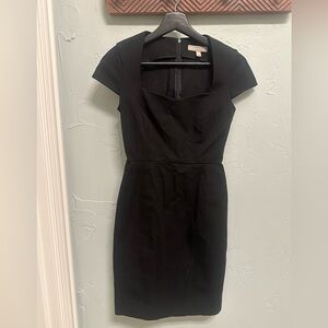 Banana Republic Black Mini Dress with Cap Sleeves